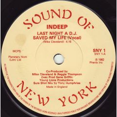 Indeep - Indeep - Last Night A DJ Saved My Life - Sound Of New York