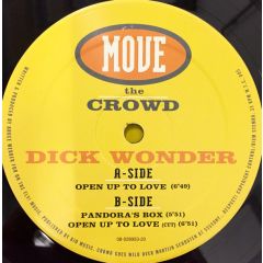 Dick Wonder - Dick Wonder - Pandora's Box / Open Up To Love - Move The Crowd