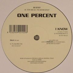 One Percent - One Percent - I Know - Stop And Go