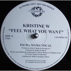 Kristine W - Kristine W - Feel What You Want (Remix) - Champion