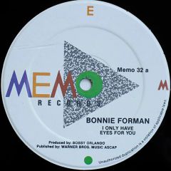 Bonnie Forman - Bonnie Forman - I Only Have Eyes For You - Memo