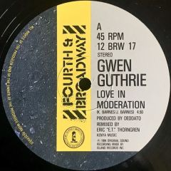 Gwen Guthrie - Gwen Guthrie - Padlock /Love In Moderation - 4th & Broadway