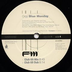 Orgy - Orgy - Blue Monday / Stitches - F-111 Records, Elementree Records, Reprise Records