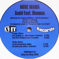 Sash! Feat Shannon - Sash! Feat Shannon - Move Mania - X-It