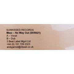 Mezz - Mezz - No Way Out - Sunkissed Records