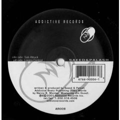 Saeed & Palash - Saeed & Palash - Losing Control / Sub Attack - Addictive Records