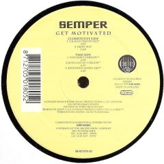 Semper - Semper - Get Motivated - Clubstitute Records