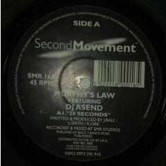 Murphy's Law Featuring Asend - Murphy's Law Featuring Asend - 20 Seconds / Follow The Leader - Second Movement Recordings