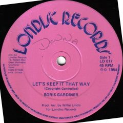 Boris Gardiner - Boris Gardiner - Let's Keep It That Way - Londisc Records