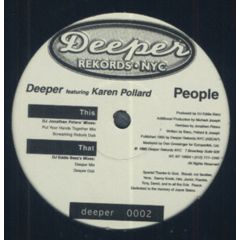 Deeper Ft Karen Pollard - Deeper Ft Karen Pollard - People - Deeper Records