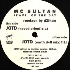 MC Sultan - MC Sultan - Jewel Of The Day - Spray Records