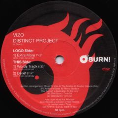 Vizo - Vizo - Distinct Project - Burn! Records