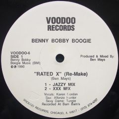 Benny Bobby Boogie - Benny Bobby Boogie - Rated X (Re-Make) - Voodoo Records