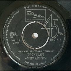 Stevie Wonder - Stevie Wonder - Yester-Me, Yester-You, Yesterday - Motown