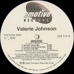 Valerie Johnson - Valerie Johnson - Inside - Emotive