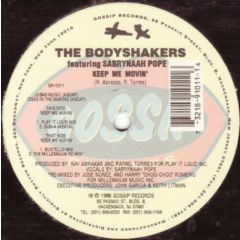 The Body Shakers Featuring Sabrynaah Pope - The Body Shakers Featuring Sabrynaah Pope - Keep Me Movin - Gossip Records