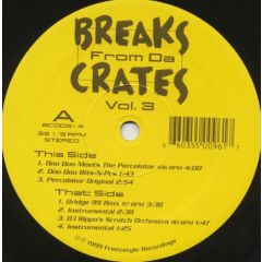 Unknown Artist - Unknown Artist - Breaks From Da Crates Volume 3 - Freezstyle Recordings
