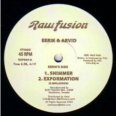 Eerik & Arvid - Eerik & Arvid - Shimmer - Raw Fusion