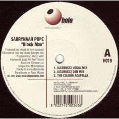 Sabrynaah Pope - Sabrynaah Pope - Black Man - Hole