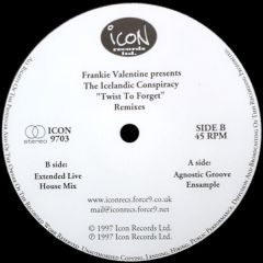 Frankie Valentine Presents The Icelandic Conspirac - Frankie Valentine Presents The Icelandic Conspirac - Twist To Forget (Remixes) - Icon Records