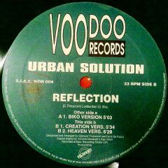 Urban Solution - Urban Solution - Reflection - Voodoo Records