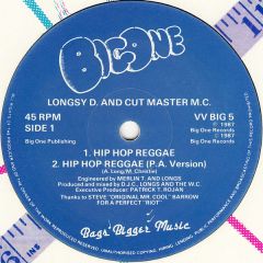 Longsy D - Longsy D - Hip Hop Reggae - Big One