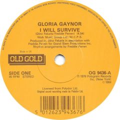 Gloria Gaynor - Gloria Gaynor - I Will Survive / Never Can Say Goodbye - Old Gold