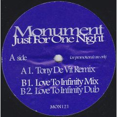 Monument - Monument - Just For One Night - Mon121