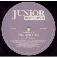 X-Press 2 - X-Press 2 - Tranz Euro Xpress - Junior Boys Own