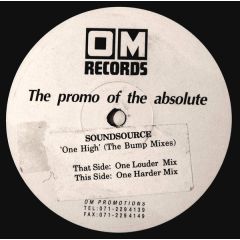 Soundsource - Soundsource - One High (The Bump Mixes) - OM Records