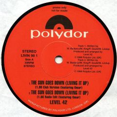 Level 42 - Level 42 - The Sun Goes Down - Polydor