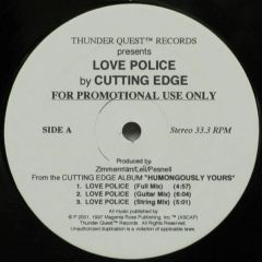 Cutting Edge - Cutting Edge - Love Police / 1-800-DEAR-GOD - Thunder Quest Records
