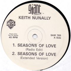 Keith Nunally - Keith Nunally - Seasons Of Love - Giant Records