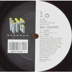 Ben Liebrand - Ben Liebrand - I Wish - WTG Records