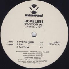 Homeless - Homeless - Freedom 1999 - Undiscovered