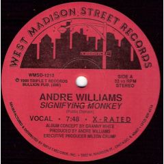 Andre Williams - Andre Williams - Signifying Monkey - West Madison Street Records